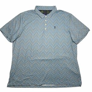 William Murray Golf Polo Shirt Short Sleeve Blue Beer Glasses Brewery Mens 3XL